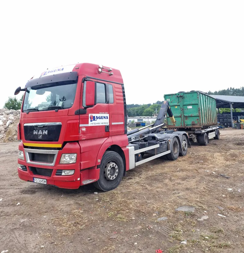 Wynajem kontenera 10m³ na gruz betonowy na placu budowy