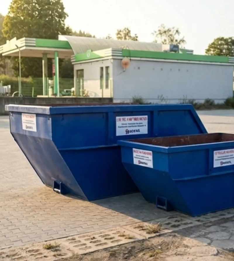 Realizacja zlecenia na podstawienie małego kontenera 2,5m³